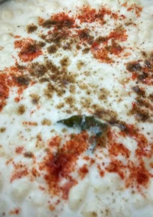 A picture of Boondi raita.