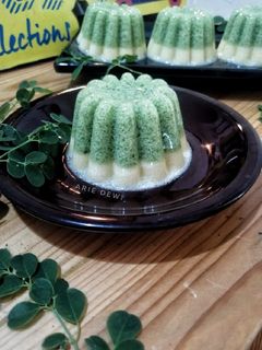 Foto resep Puding Lumut Daun Kelor Lapis Puding Mentega