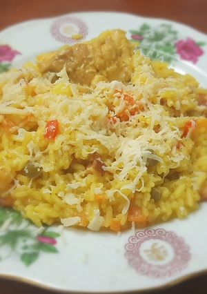 Una foto de Arroz con pollo