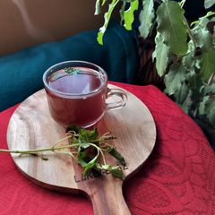 A picture of Herbal basil leaves tea.