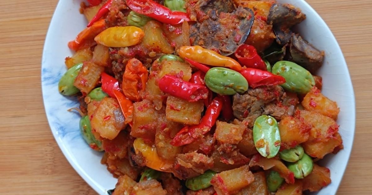 Sambal Goreng Ati Kentang Pete