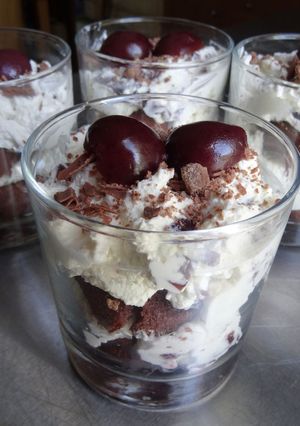 A picture of Black Forest Trifles.