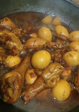 Foto resep Ayam, telur kecap