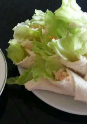 Foto resep Sandwich Roti tawar isi ayam lotus