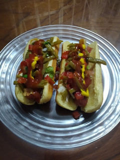 Una foto de Hot dogs en airfryer