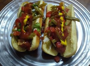 Una foto de Hot dogs en airfryer