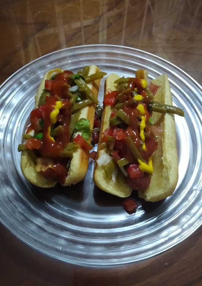 Una foto de Hot dogs en airfryer