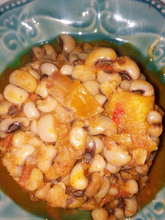 A picture of Beans and plantain porridge (fried peppers method).