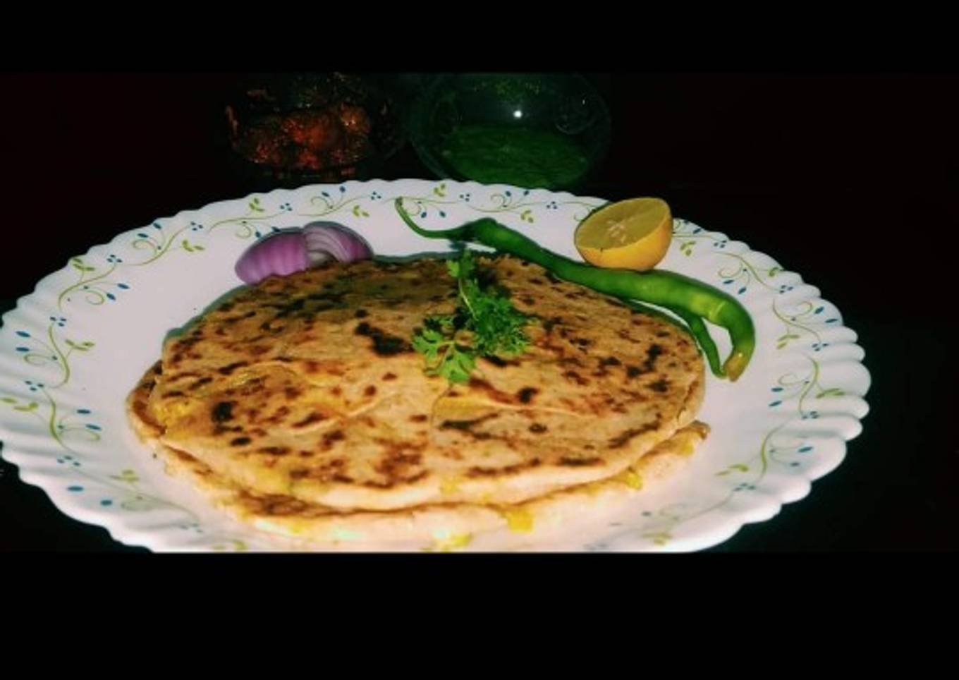 Stuffed vegetable parathas