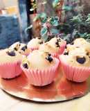 Muffins de vainilla con chips de chocolate