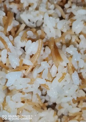 صورة لوصفة أرز بالشعيريه