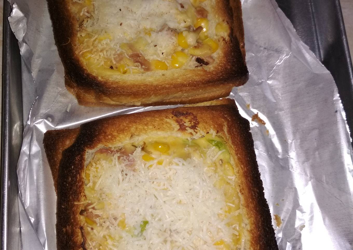 Roti panggang melted