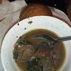 A picture of Goat meat peppersoup.