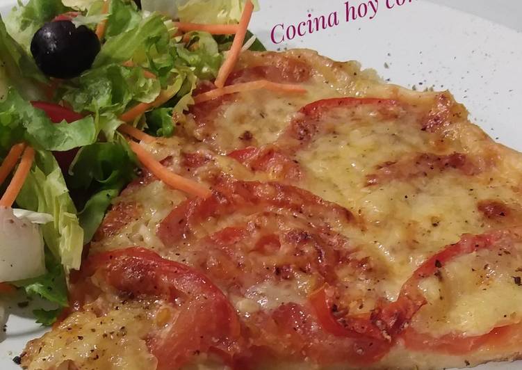 Quiche de tomate y mozzarella