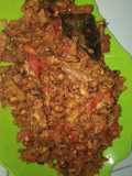 Sambal tempe,ikan teri,kacang