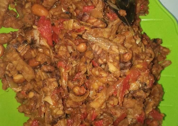 Langkah Mudah untuk Membuat Sambal tempe,ikan teri,kacang Anti Gagal
