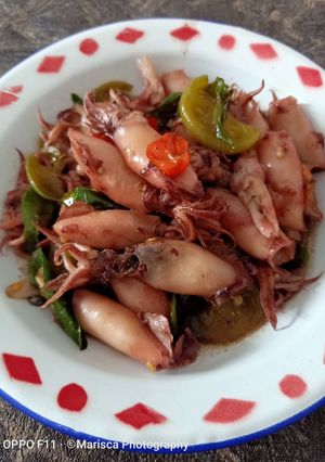 Foto resep Oseng cumi cabe ijo