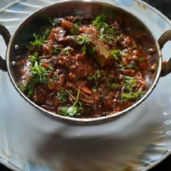 A picture of Bhindi masala (sabzi).