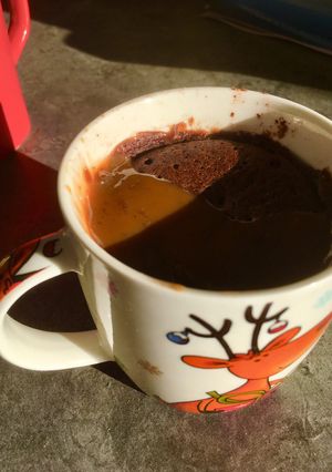 Una foto de Mug cake de chocolate