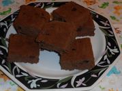 Una foto de brownie de chocolate