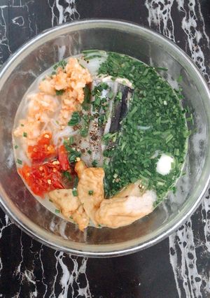 Hình của món Bánh canh hẹ.