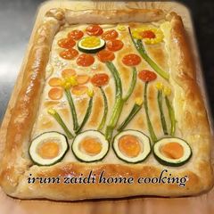 A picture of 🥕🌽🥒🌶🍕🍞 Gardenscape Cheese Bread 🍕🍞🥕🌽🥒🌶.