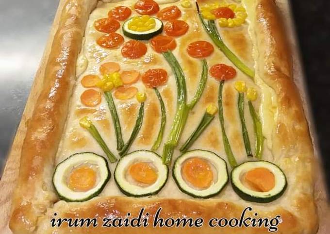 Simple Way to Make Ultimate 🥕🌽🥒🌶🍕🍞 Gardenscape Cheese Bread 🍕🍞🥕🌽🥒🌶