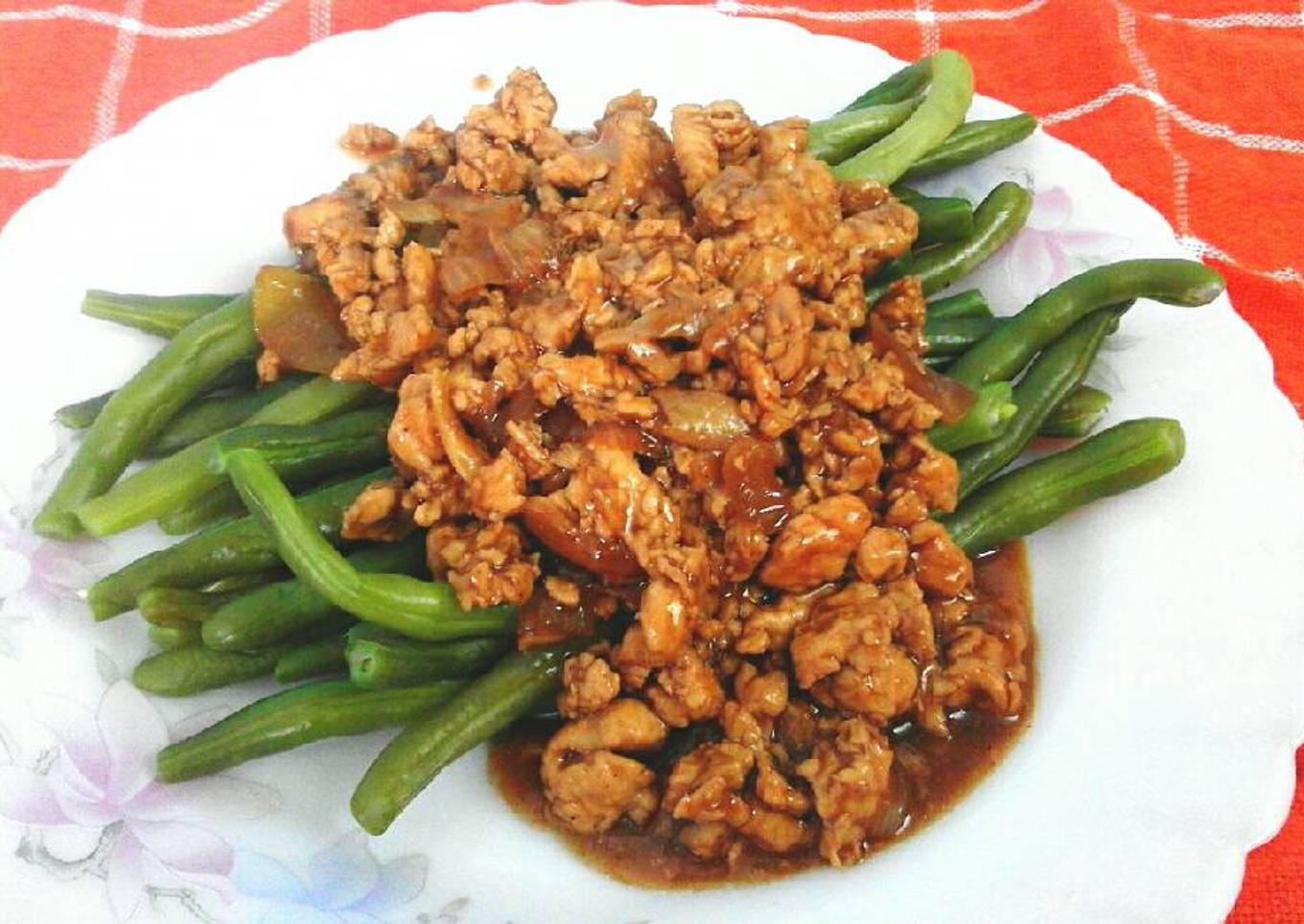 🍁Buncis Siram Ayam Cincang🍁