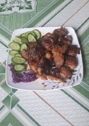 Hình của món Gà nướng mật ong.