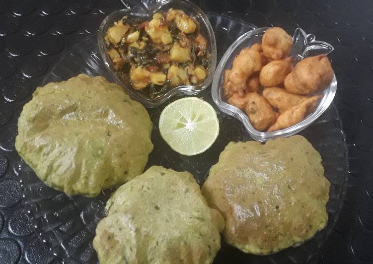 Recipe of Perfect Palak puri
