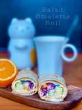Salad Omelette Roll (Eat Clean Healthy Breakfast)