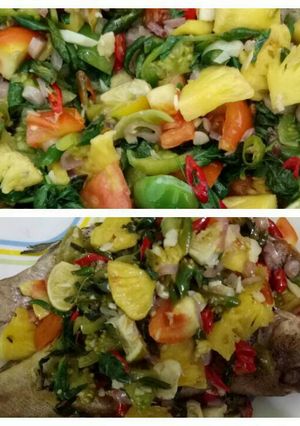 Foto resep Kerapuh Bakar Kuah Nanas Siram