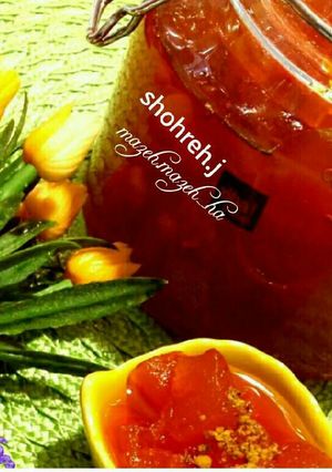 عکسی از دستور مربای سیب عاااالی