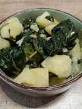 Patatas con Espinacas