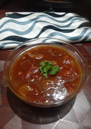 টমেটো ও আমসত্ত্বর চাটনি (Tomato chutney recipe in bengali) রেসিপির প্রধান ছবি