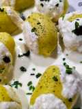 Gnocchi de trufa con salsa 3 quesos