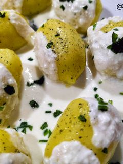 Una foto de Gnocchi de trufa con salsa 3 quesos