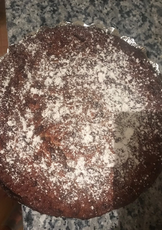 Una foto de Tarta de almendras y cabello de ángel