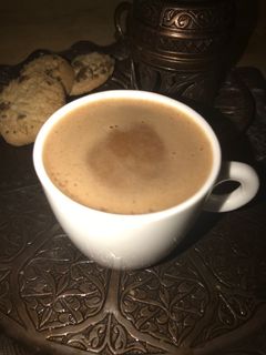 صورة لوصفة قهوه تركيه بالنوتيلا