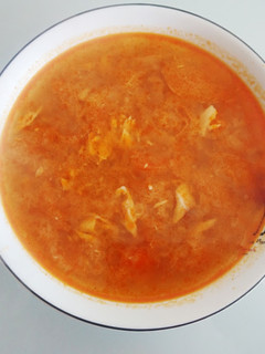 Una foto de Sopa de trucha