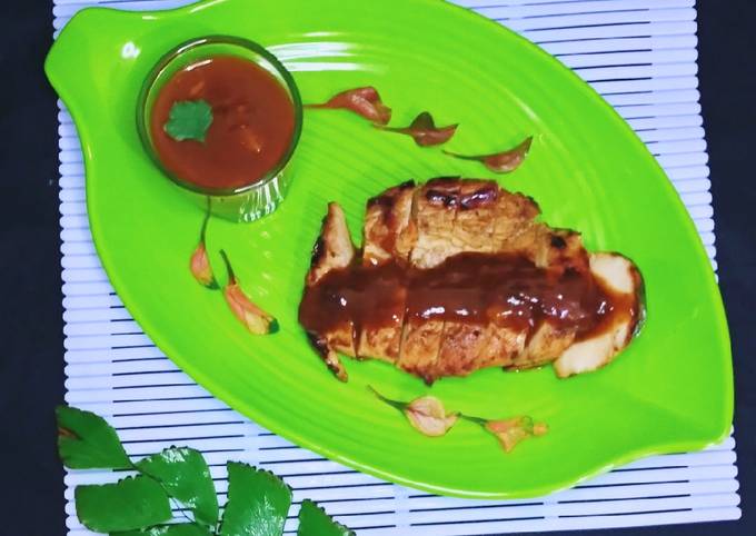 Cara Membuat Chicken Steik BBQ sauce Yang Enak