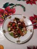 Verduras dulces con pollo