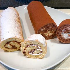 Swissroll cake without using an oven.(roll cake) A picture of Swissroll cake without using an oven.(roll cake).