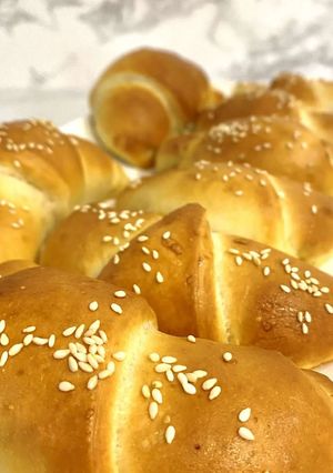 Une photo de Les croissants farcis très moelleux