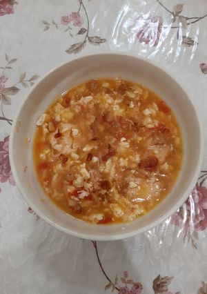 Foto resep Sup Telur Tomat Segar (MPASI)