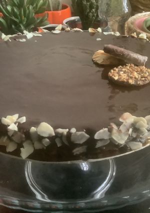 Une photo de 🥄Fondant chocolat 🍫 et son glaçage miroir 🪞