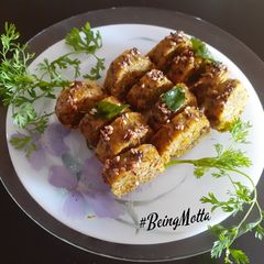 A picture of Oats-Spinach Muthiya.