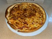 Una foto de quiche con bacon