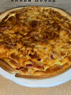 Una foto de Quiche Lorraine bacon y calabacín