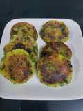 Sweet potato and spinach pattice